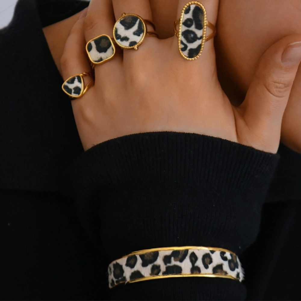 Bracelet imprimé Léopard