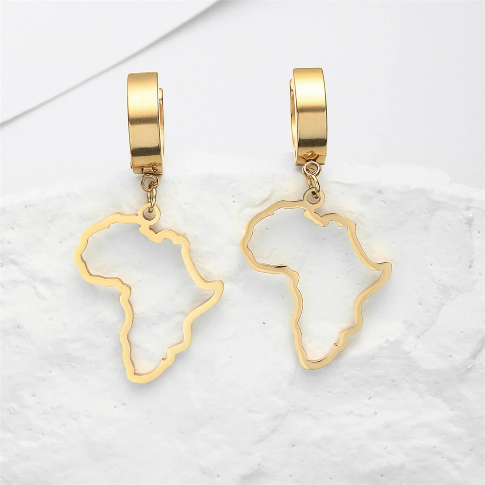 Boucles d'Oreilles breloque Afrique pas cher