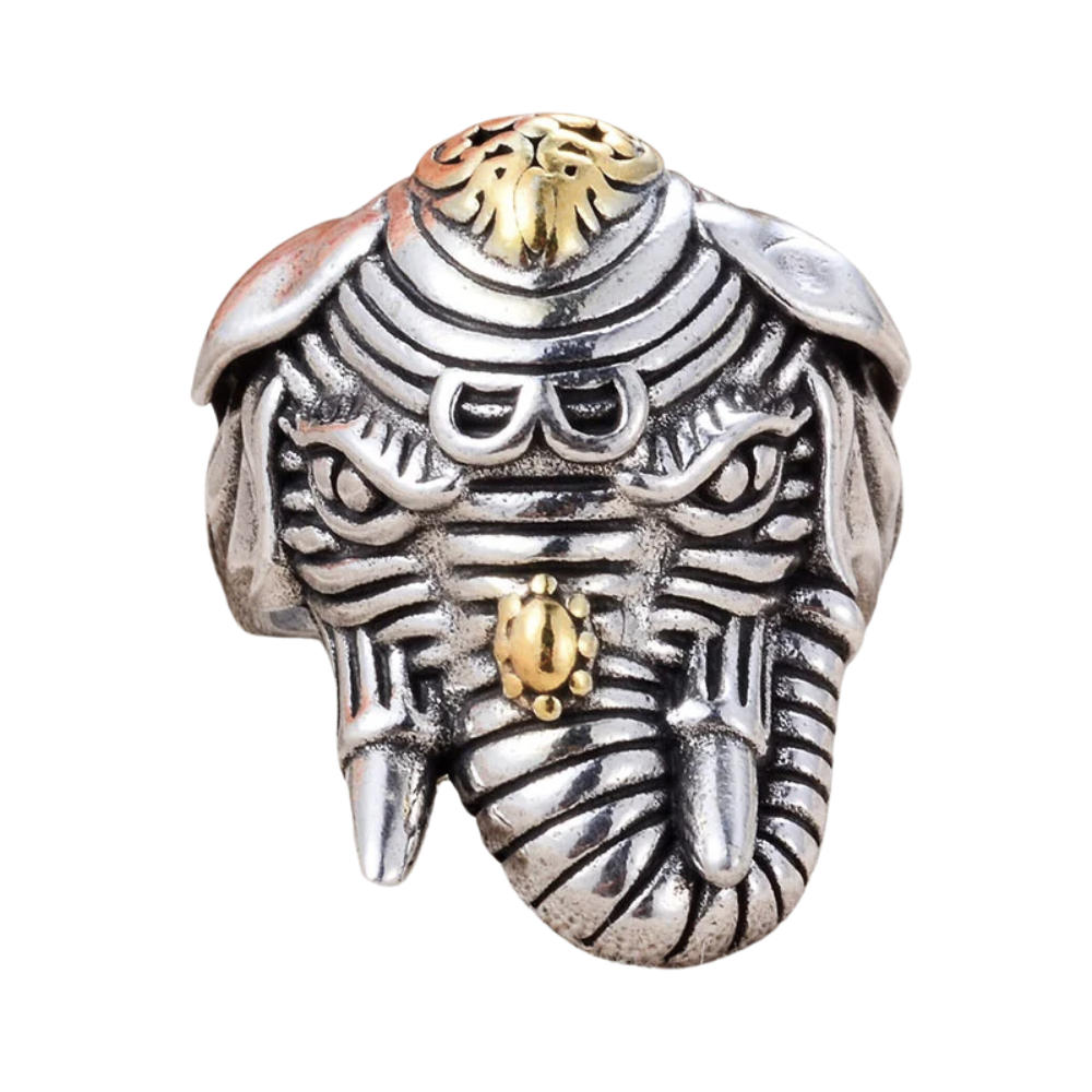 Bague Tête Éléphant Thaï