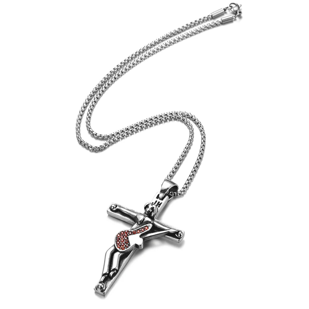 Collier Johnny Hallyday Croix