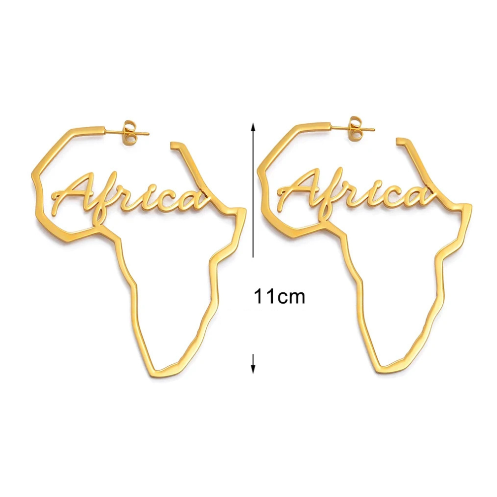 Boucles d'Oreilles Africa femme