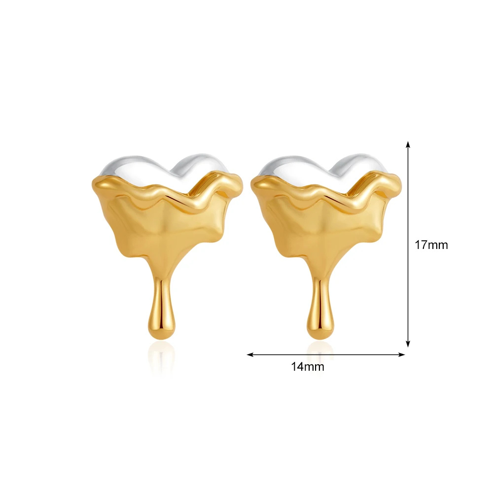 Boucles d'Oreilles Coeur qui degouline