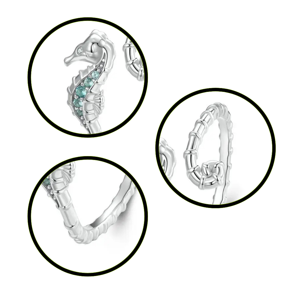 Bague Hippocampe Argent femme
