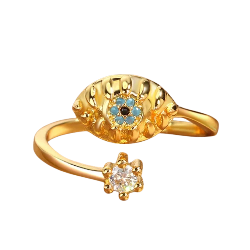 Bague Oeil Bleu Diamant