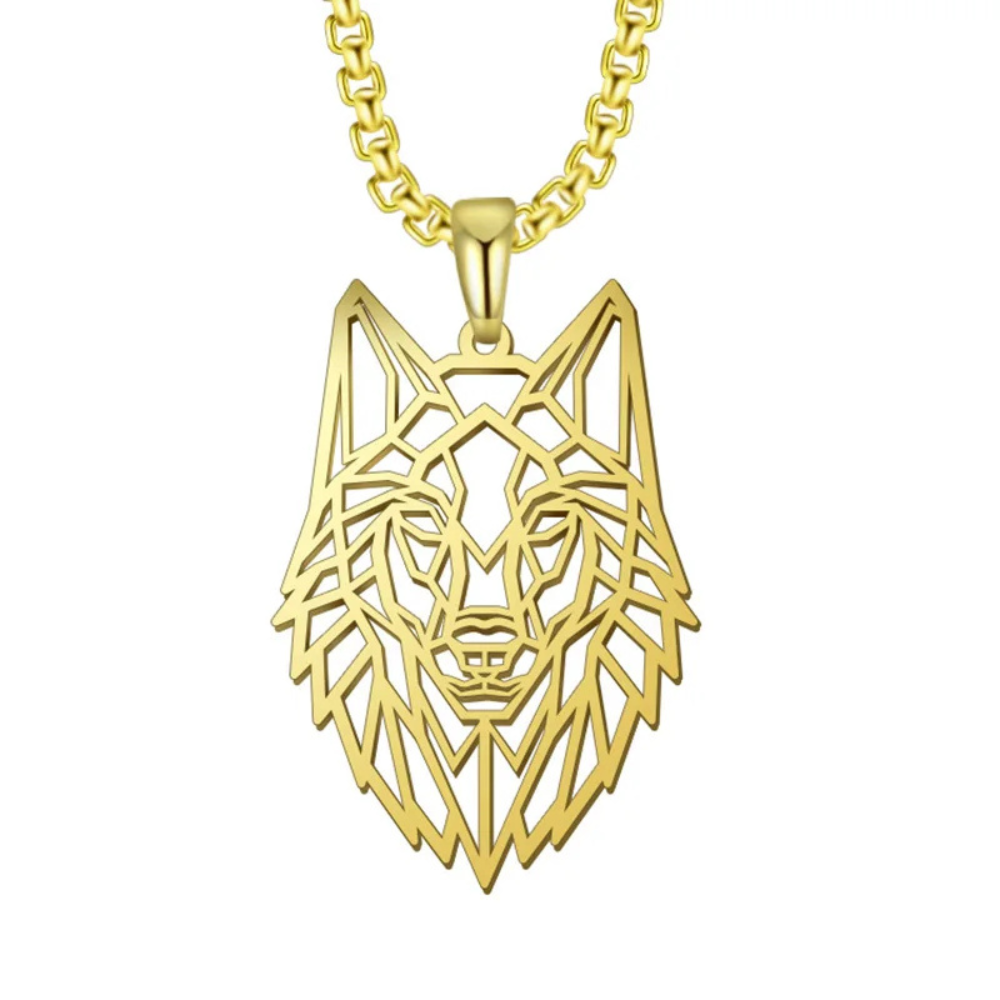Collier Loup Origami