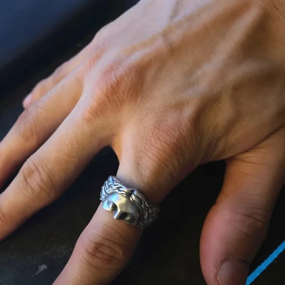 Bague Visage Venus argent