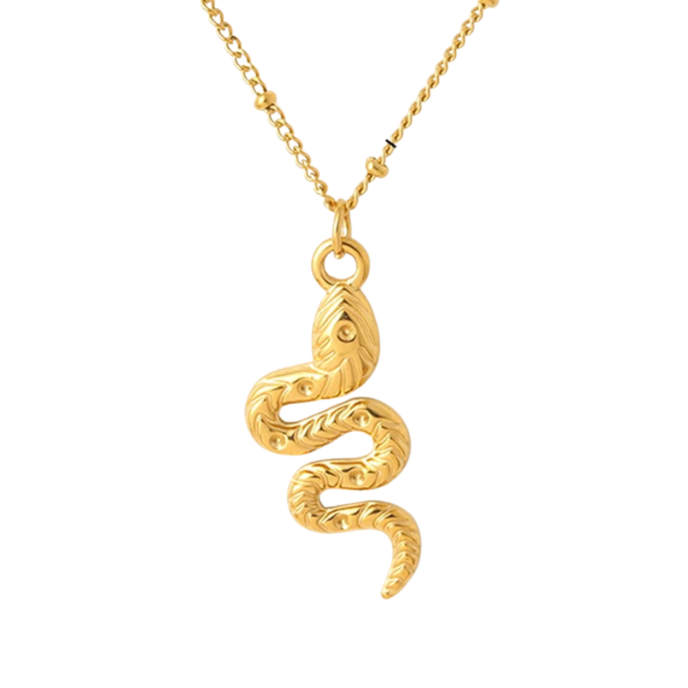 Collier Serpent Doré
