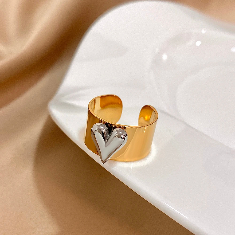 Bague Coeur Originale acier
