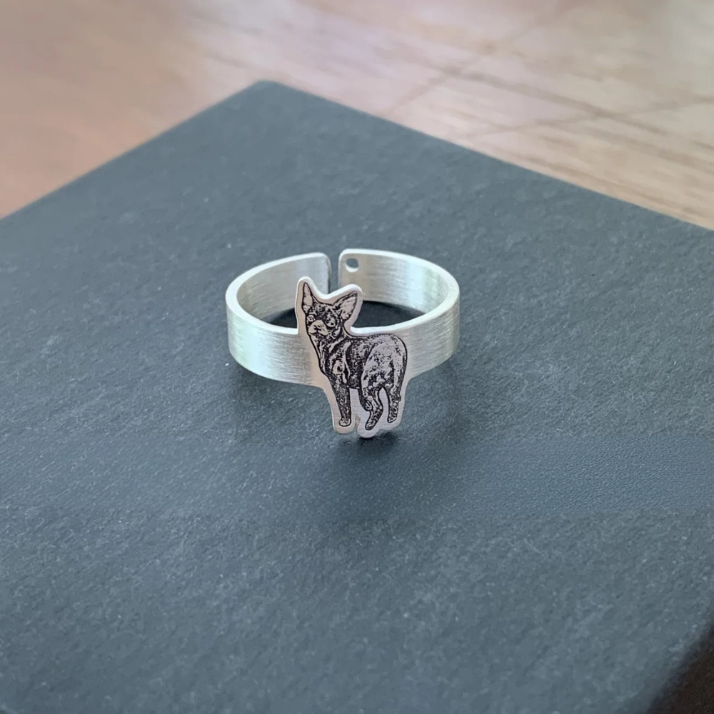 Bague Chien Photo sur mesure