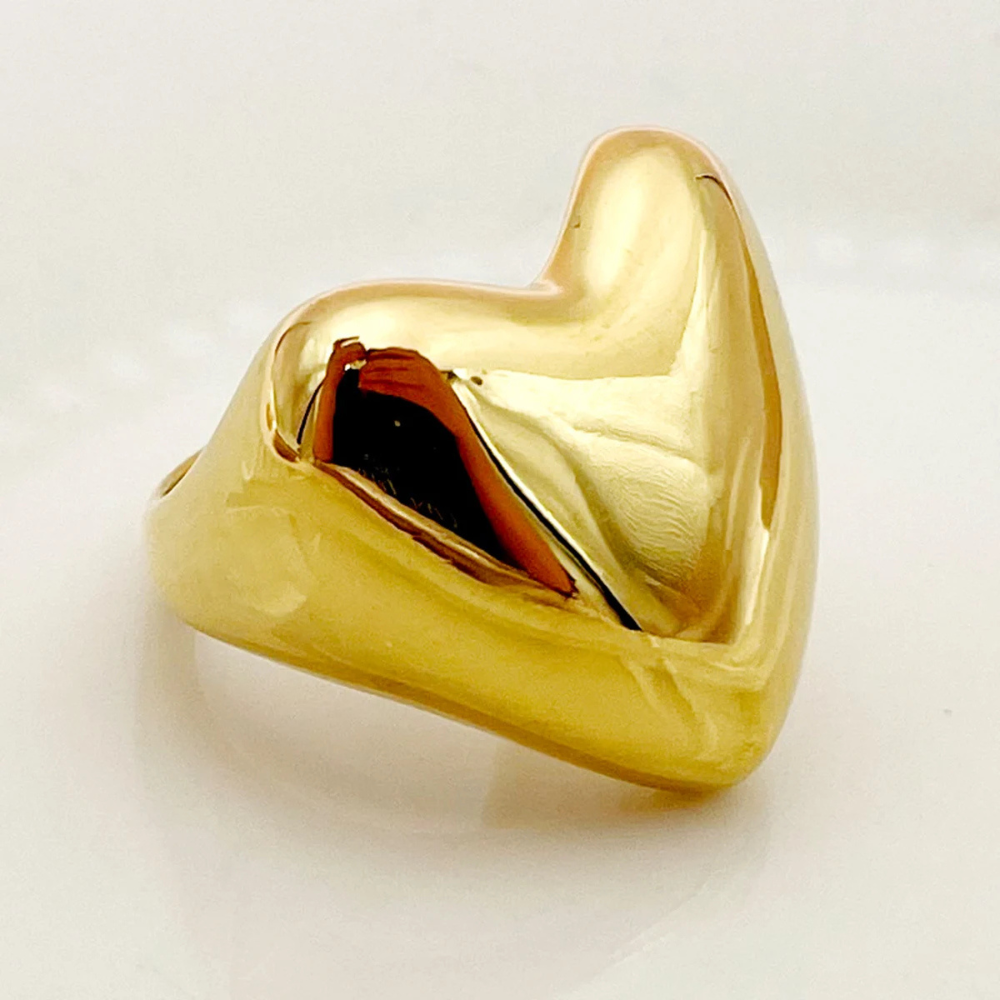 Bague Coeur Design doré