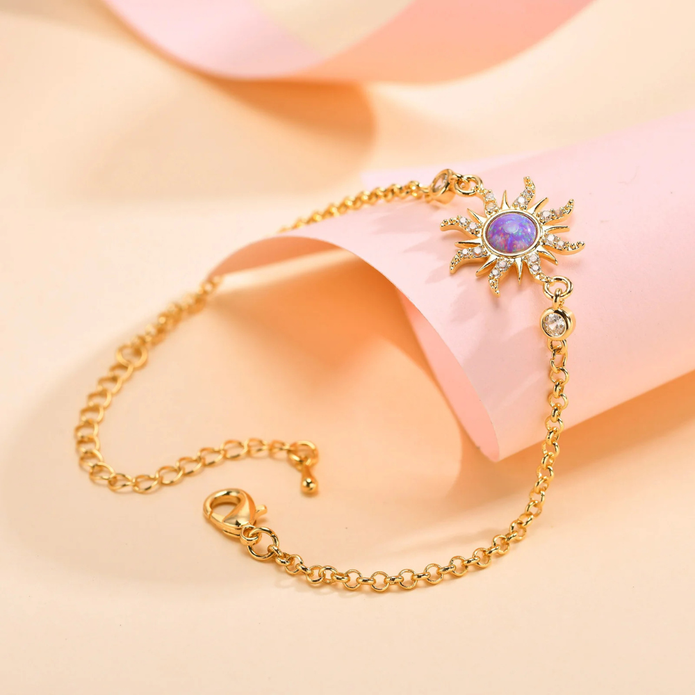 Bracelet Soleil Bohème violet