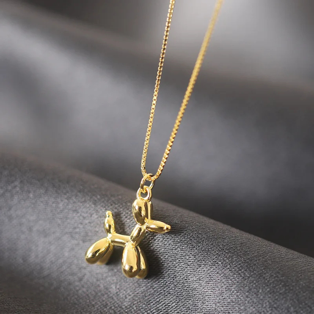 Collier Caniche doré