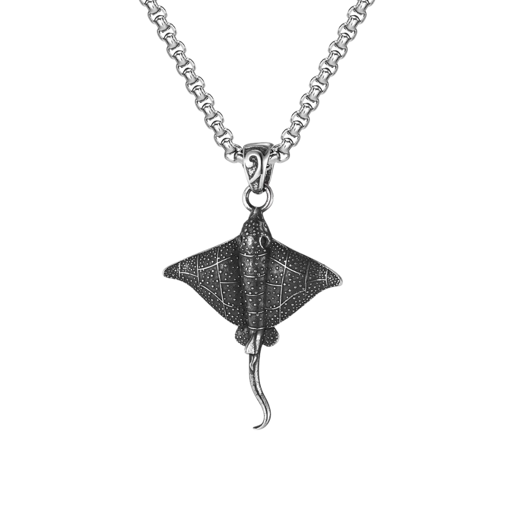 Collier Pendentif Raie Manta
