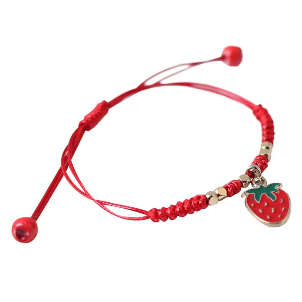 Bracelet Fraise Cordon