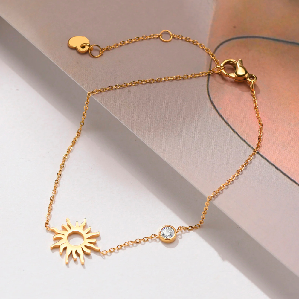 Bracelet Soleil Femme doré