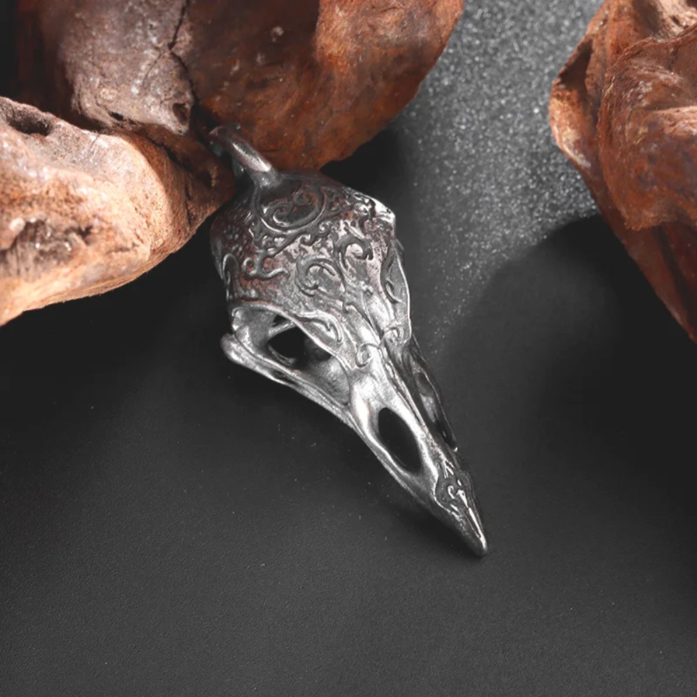 Collier Crâne de Corbeau homme