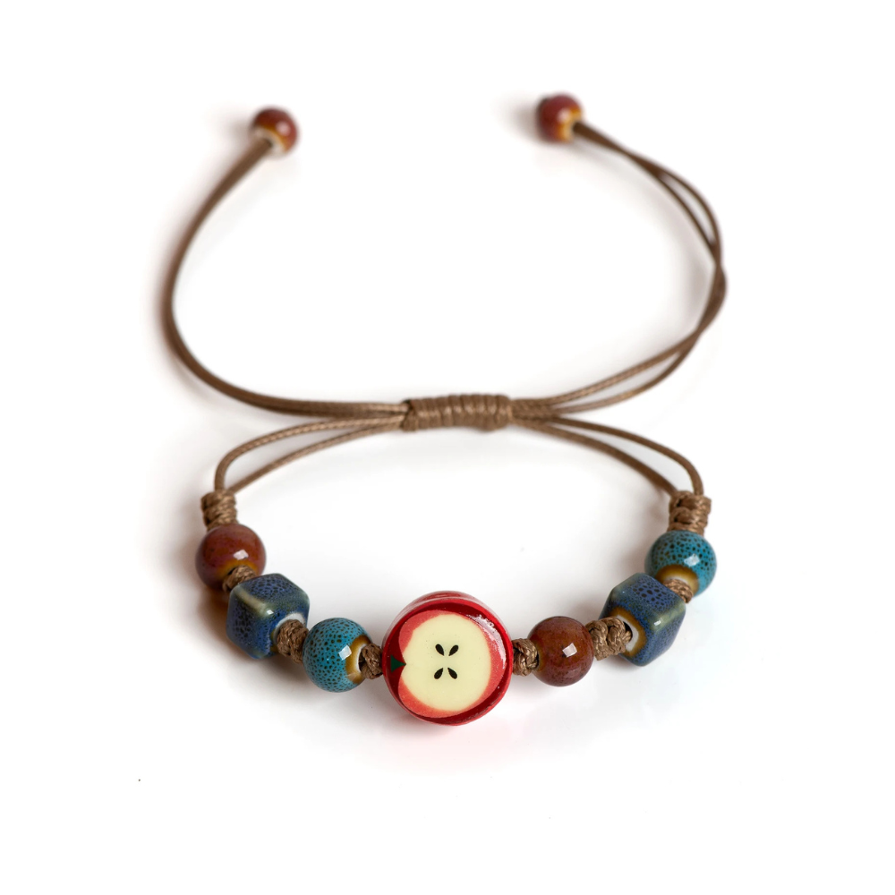 Bracelet Cordon Pomme perle