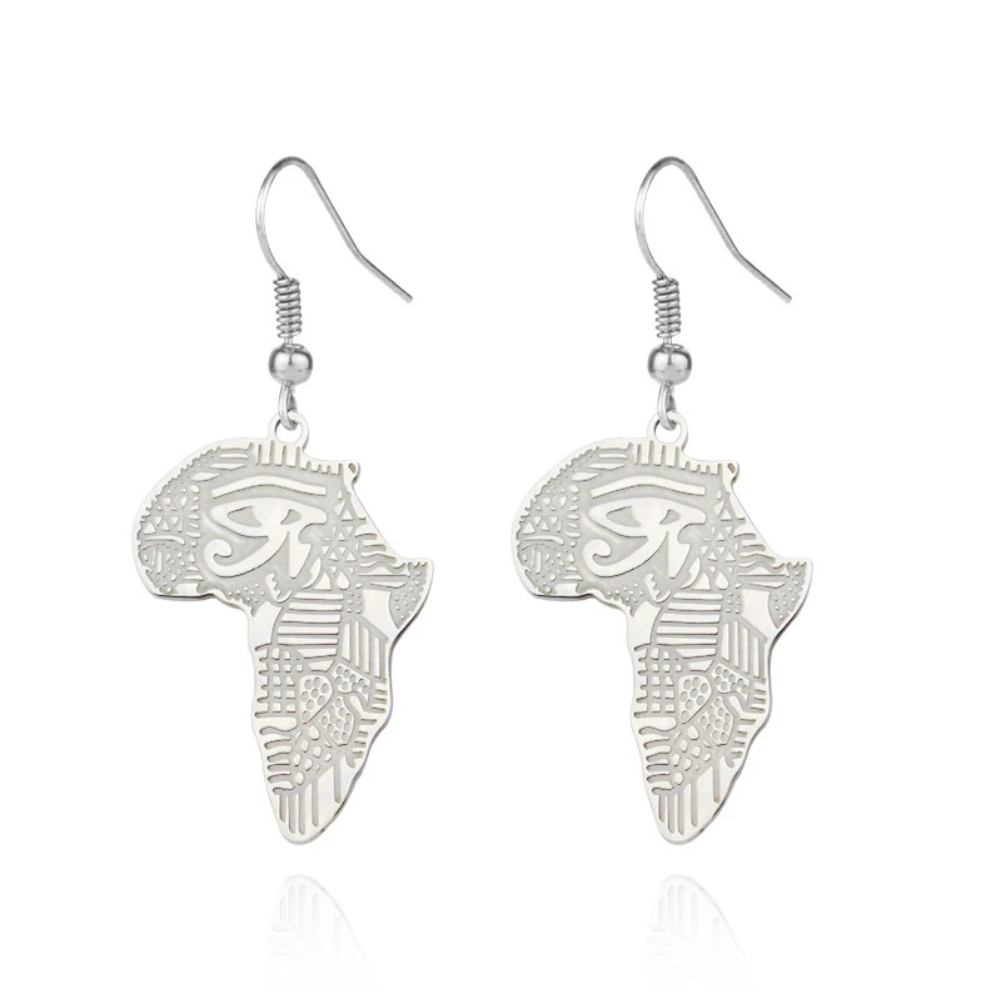 Boucles d'Oreilles Afrique Hiéroglyphe