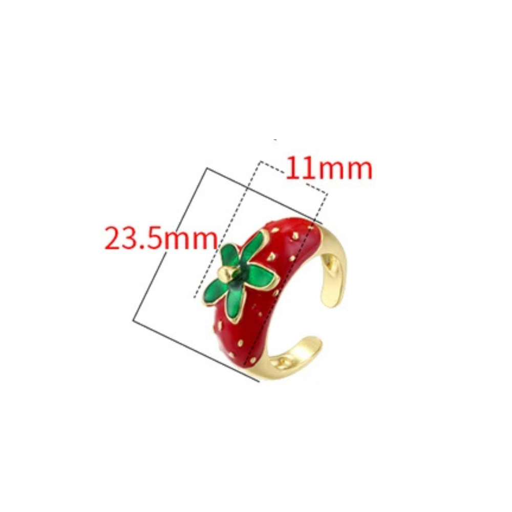 Bague Grosse Fraise femme