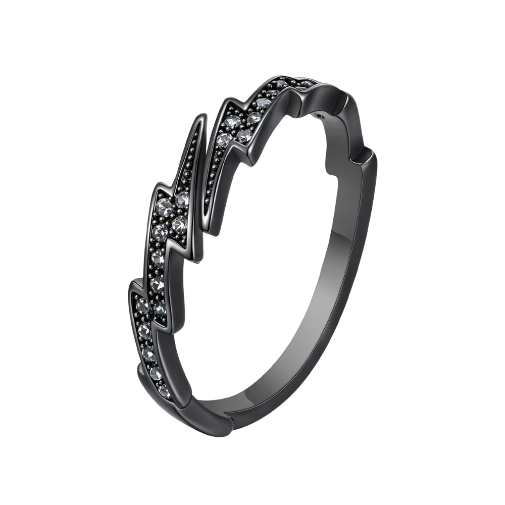 Bague Éclair Noir