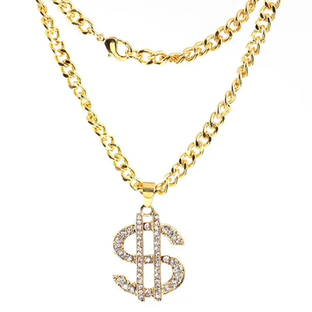 Collier en or Thug Life Dollars