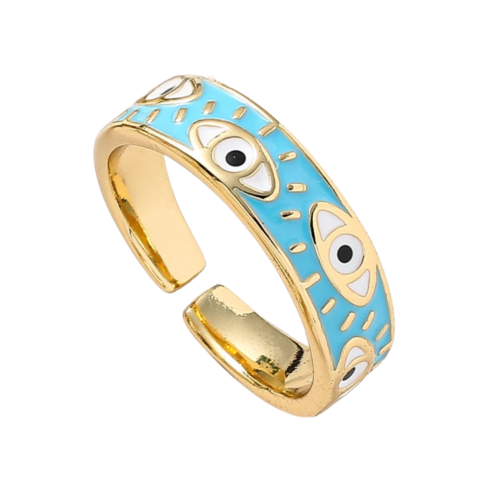 Bague Oeil Femme bleu