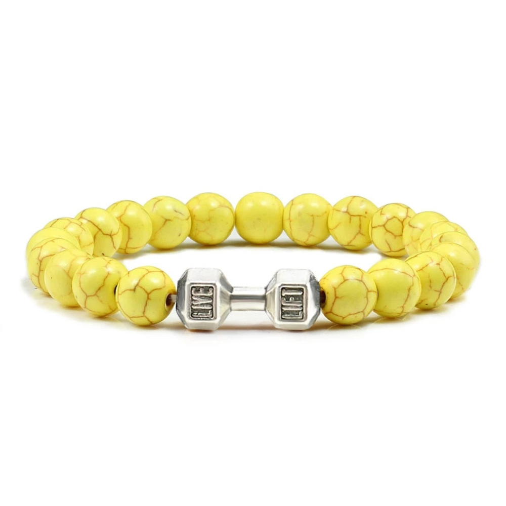 Bracelet Perles jaune