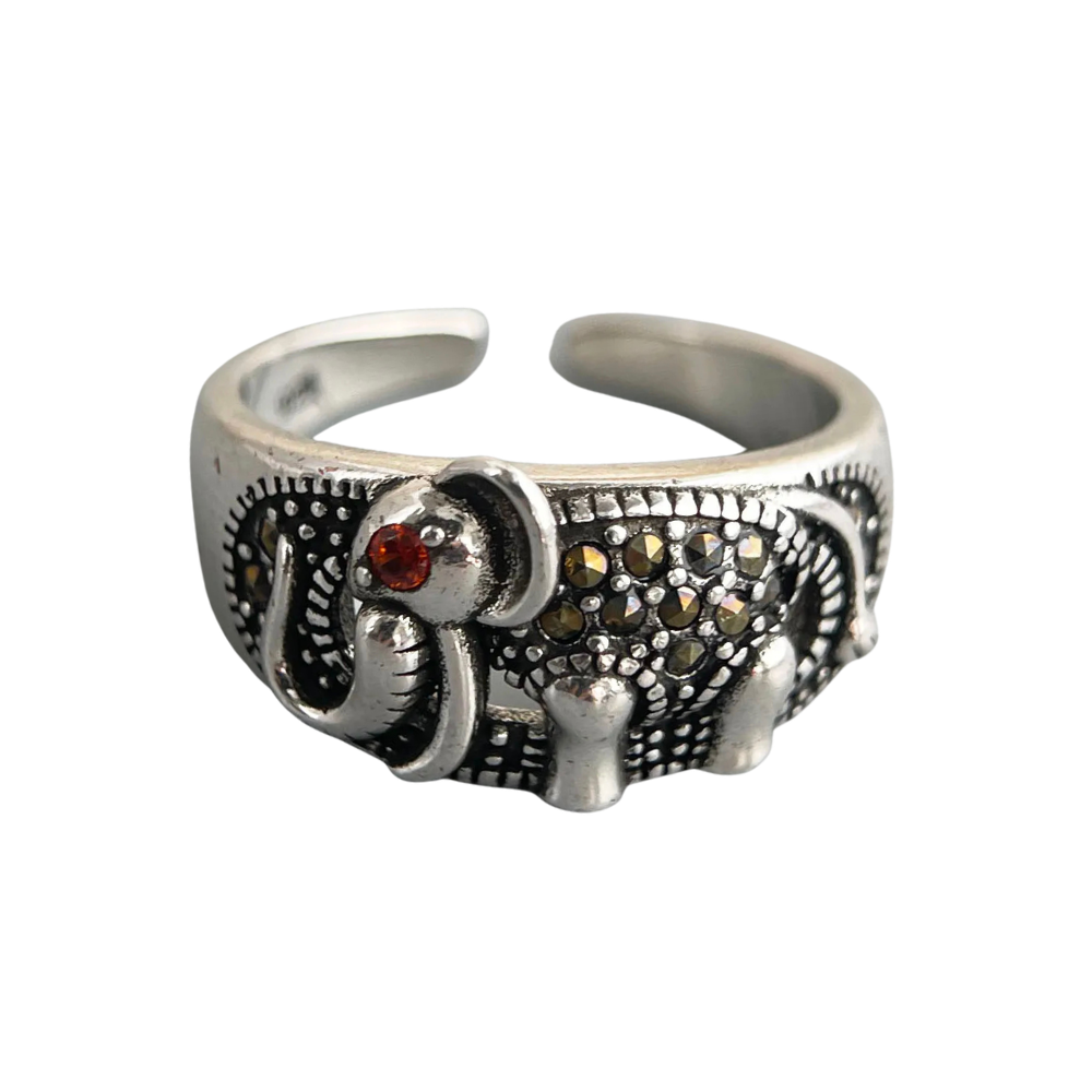 Bague Éléphant Diamants