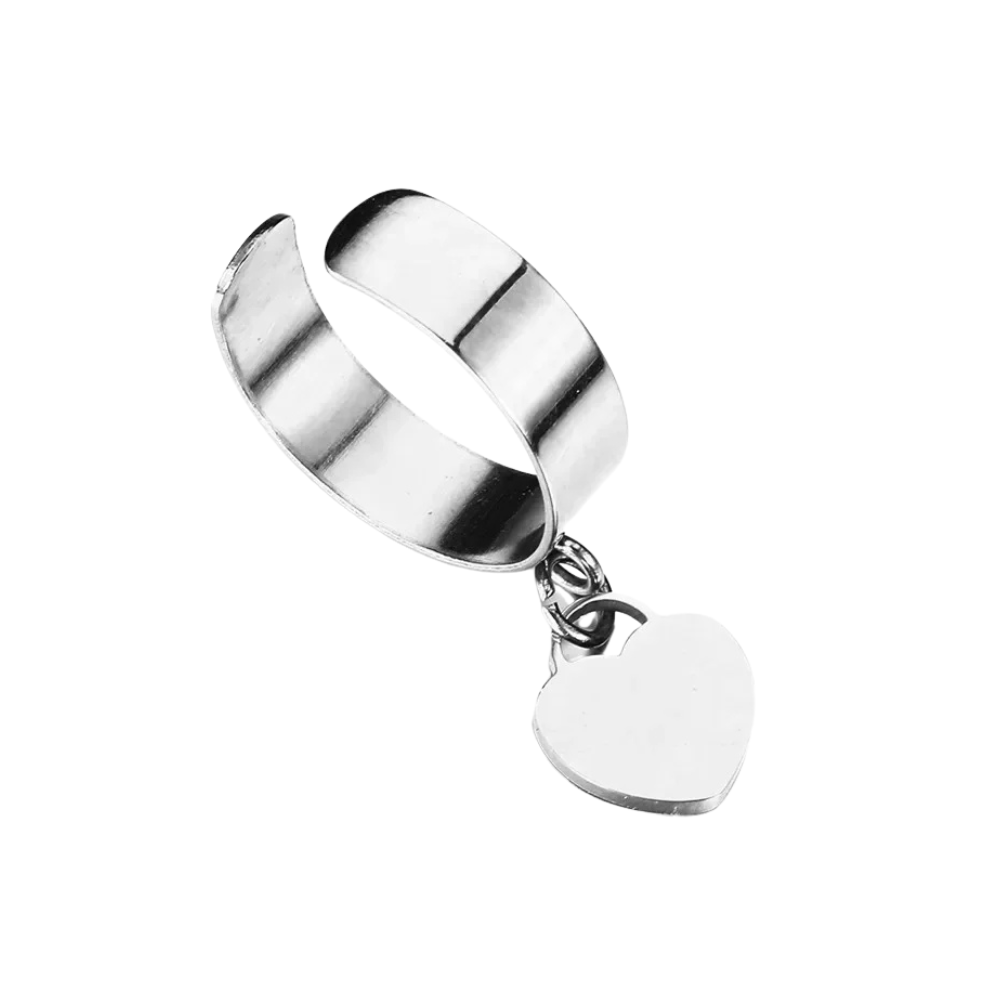 Bague Cœur Breloque argent