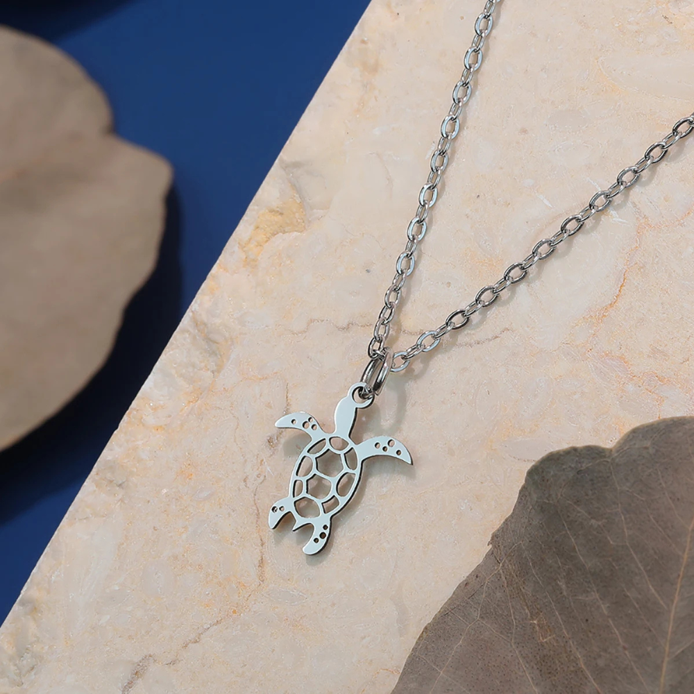Collier Pendentif Tortue femme