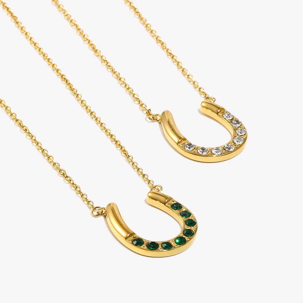 Collier Fer à Cheval Femme doré