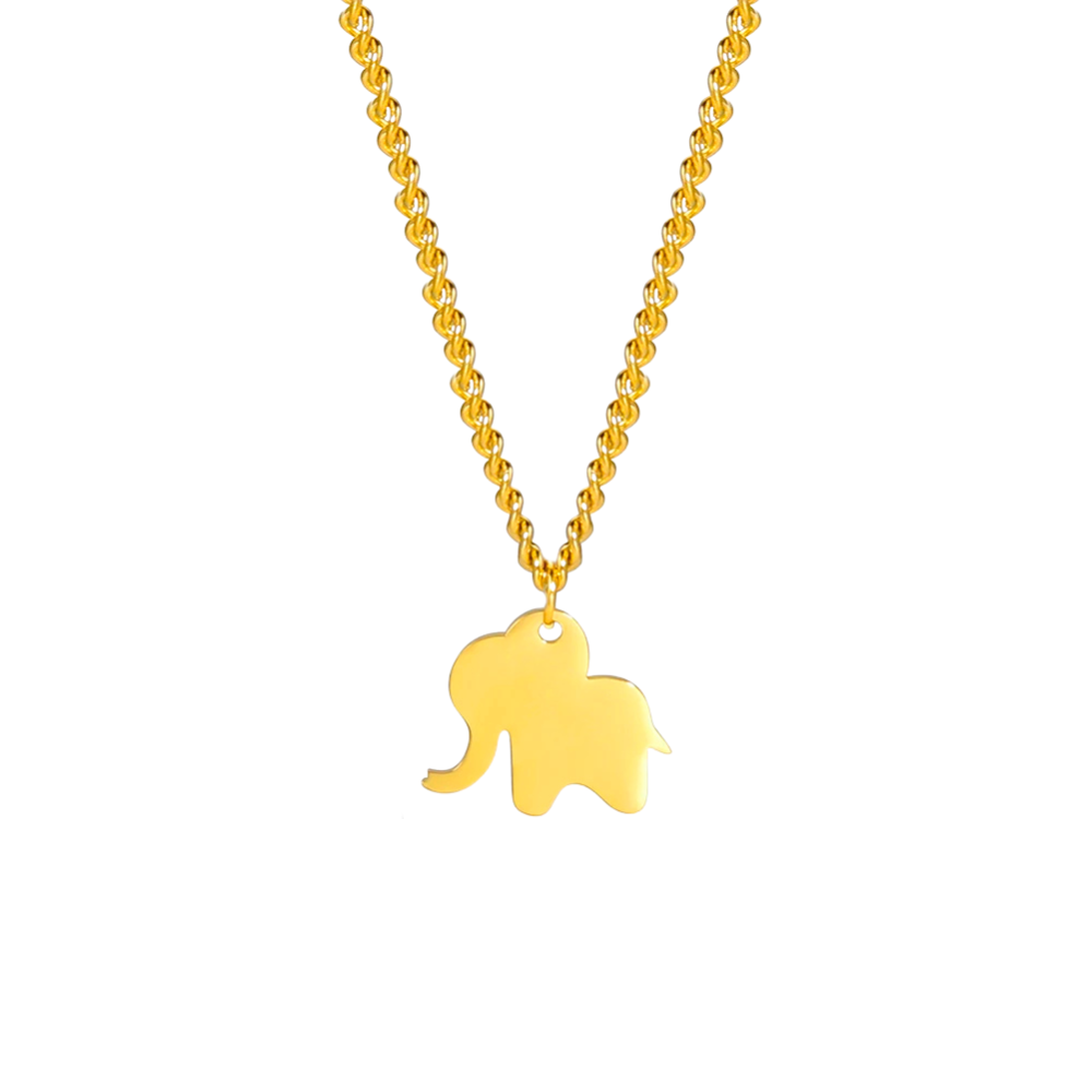 Collier Éléphant Maman Enfant pendentif