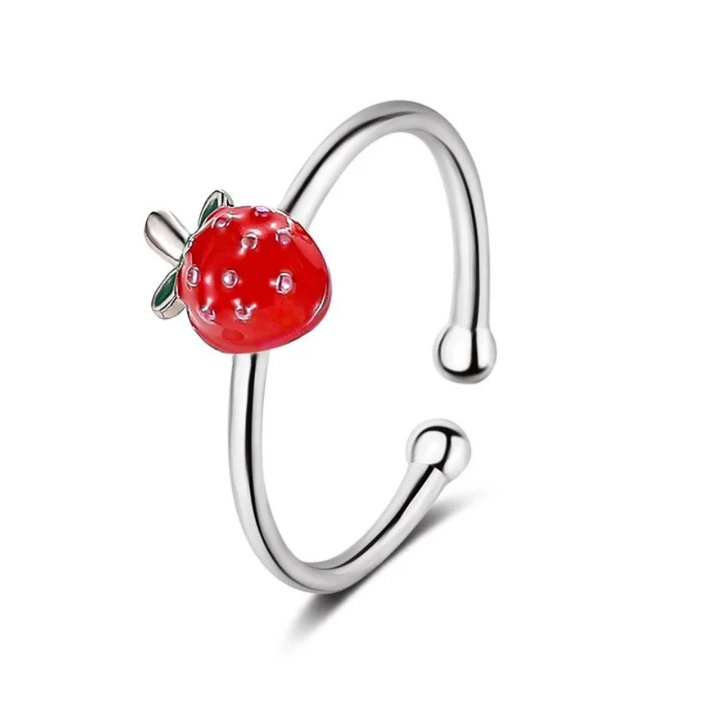 Bague Fraise Argent