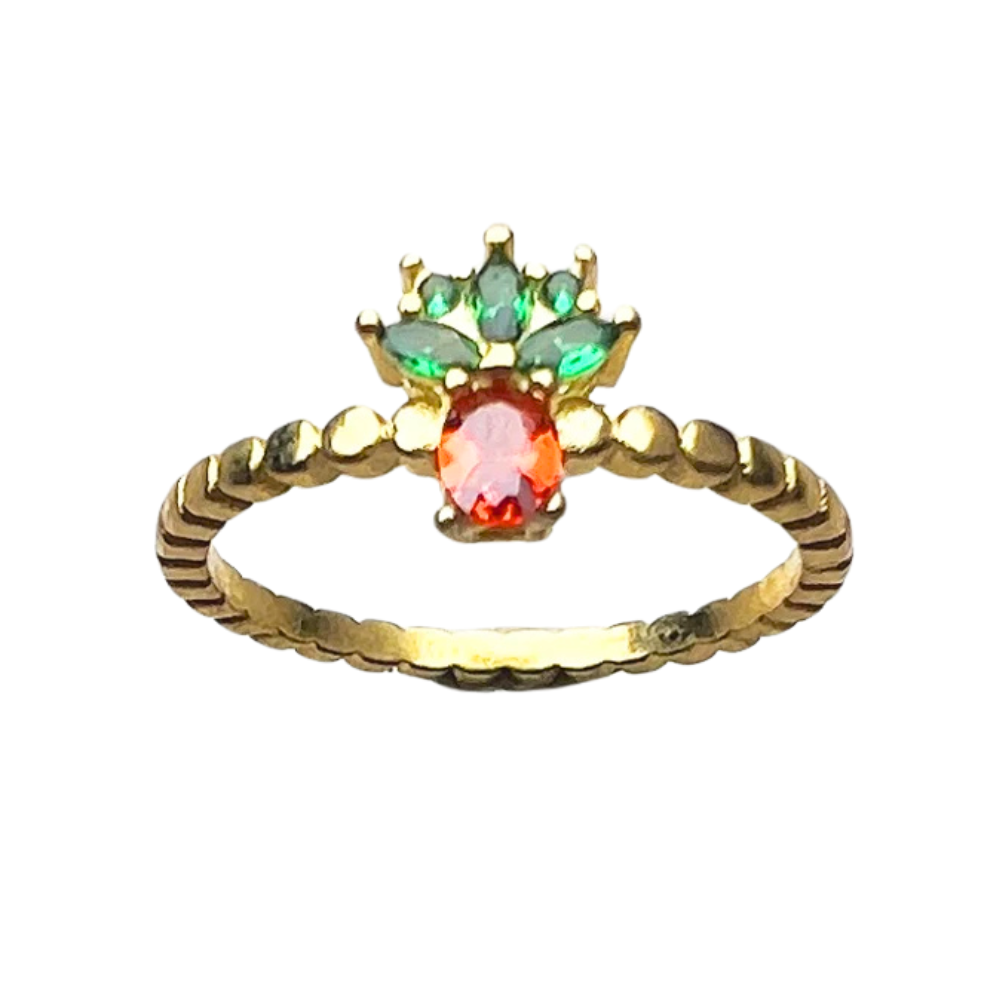 Bague Ananas Dorée