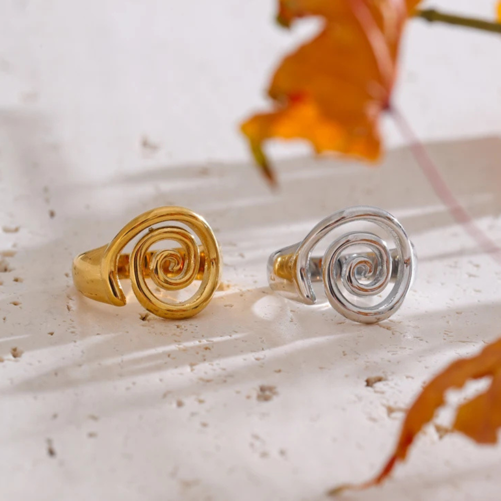 Bague Forme Coquillage acier