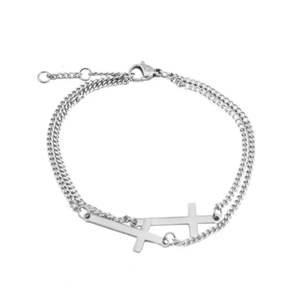 Double Bracelet Croix