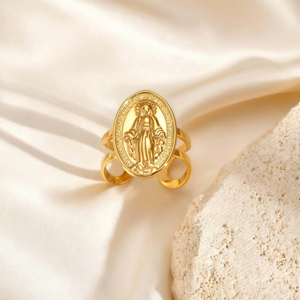 Bague Vierge Marie reglable