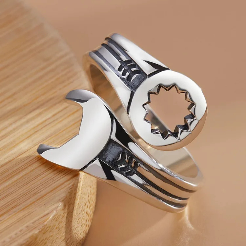 Bague Clé Plate acier
