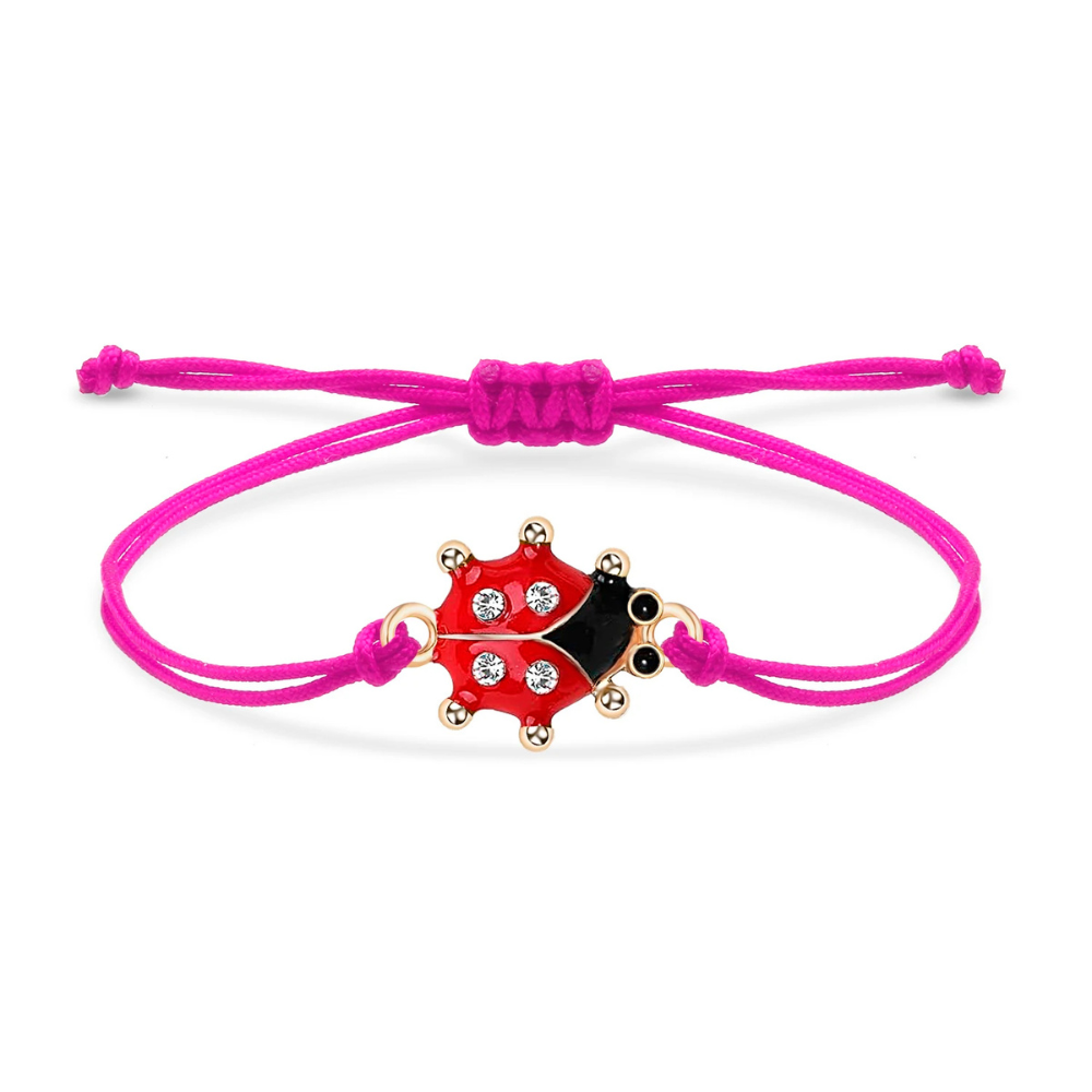 Bracelet Coccinelle Cordon rose