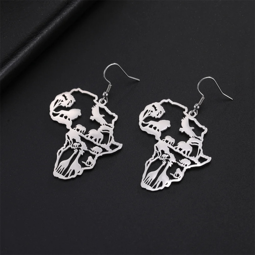 Boucles d'Oreilles Afrique Animaux femme