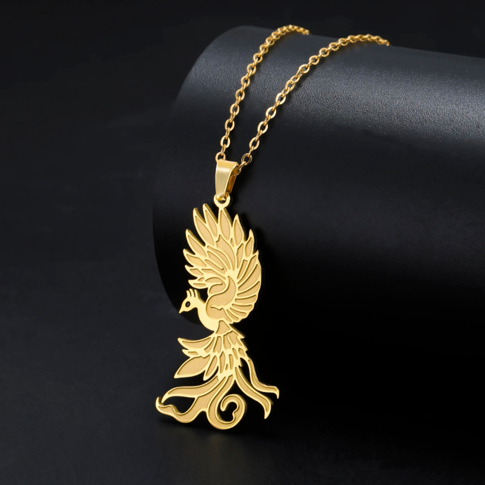 Collier Phoenix Volant chaine or