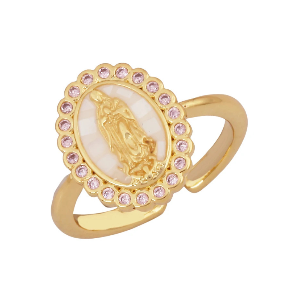 Bague Vierge Marie Nacre