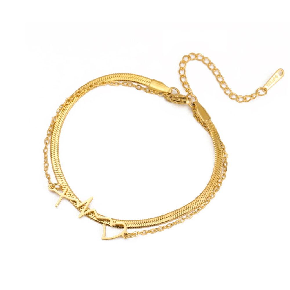 Bracelet Battement de Cœur Femme