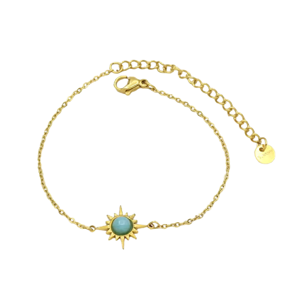 Bracelet Soleil Bohème vert