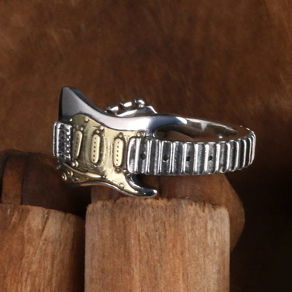 Bague en Forme de Guitare argent