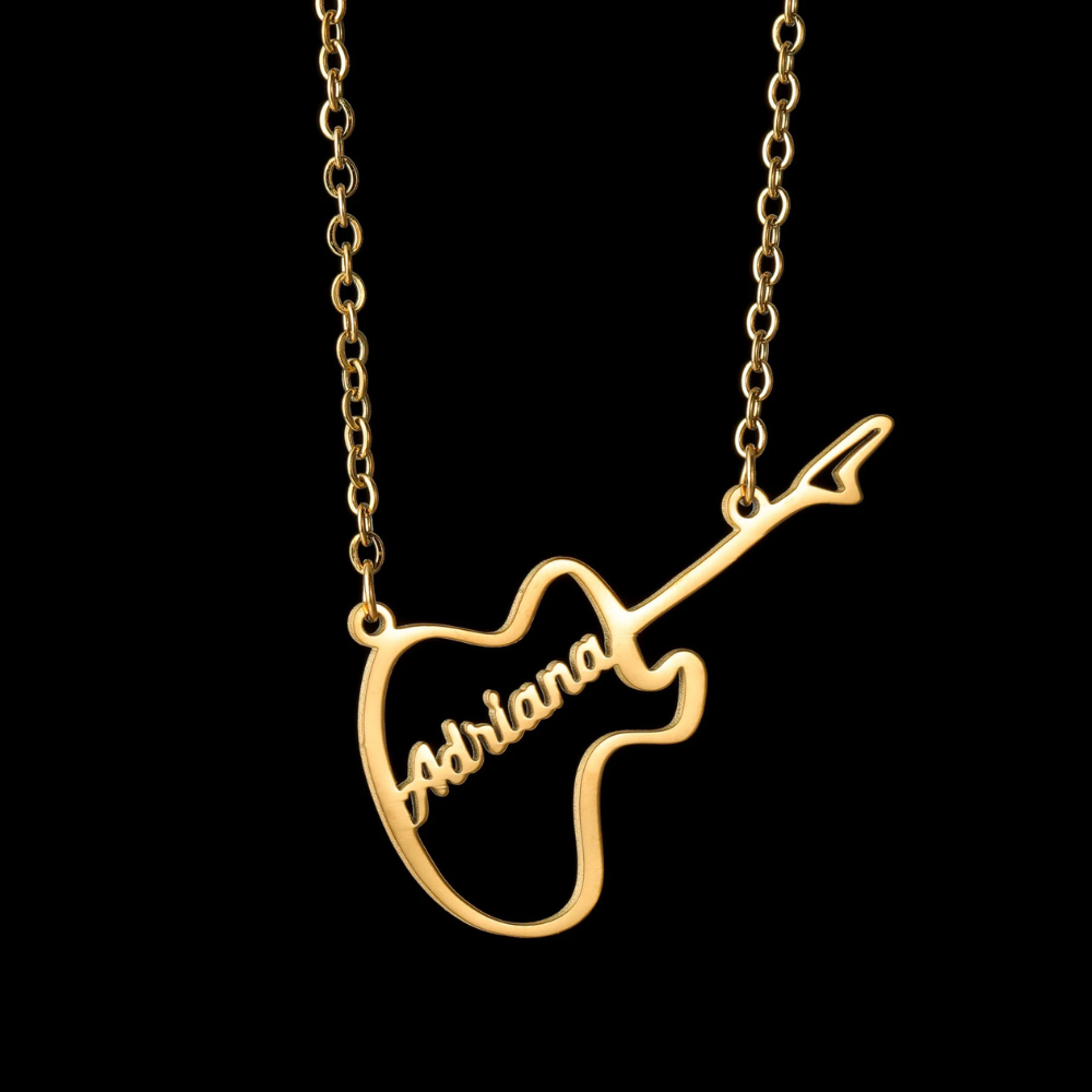 Collier Guitare Personnalisé pendentif