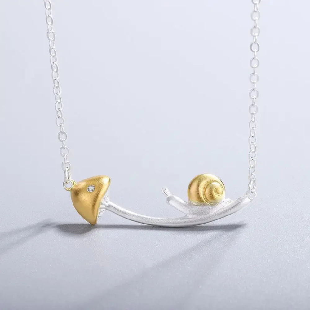 Collier Escargot femme design