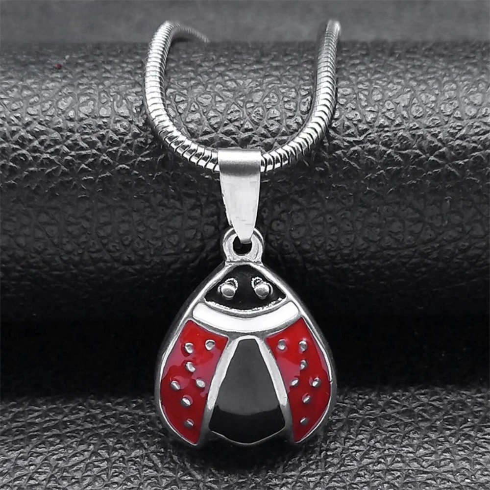 Collier Coccinelle Acier