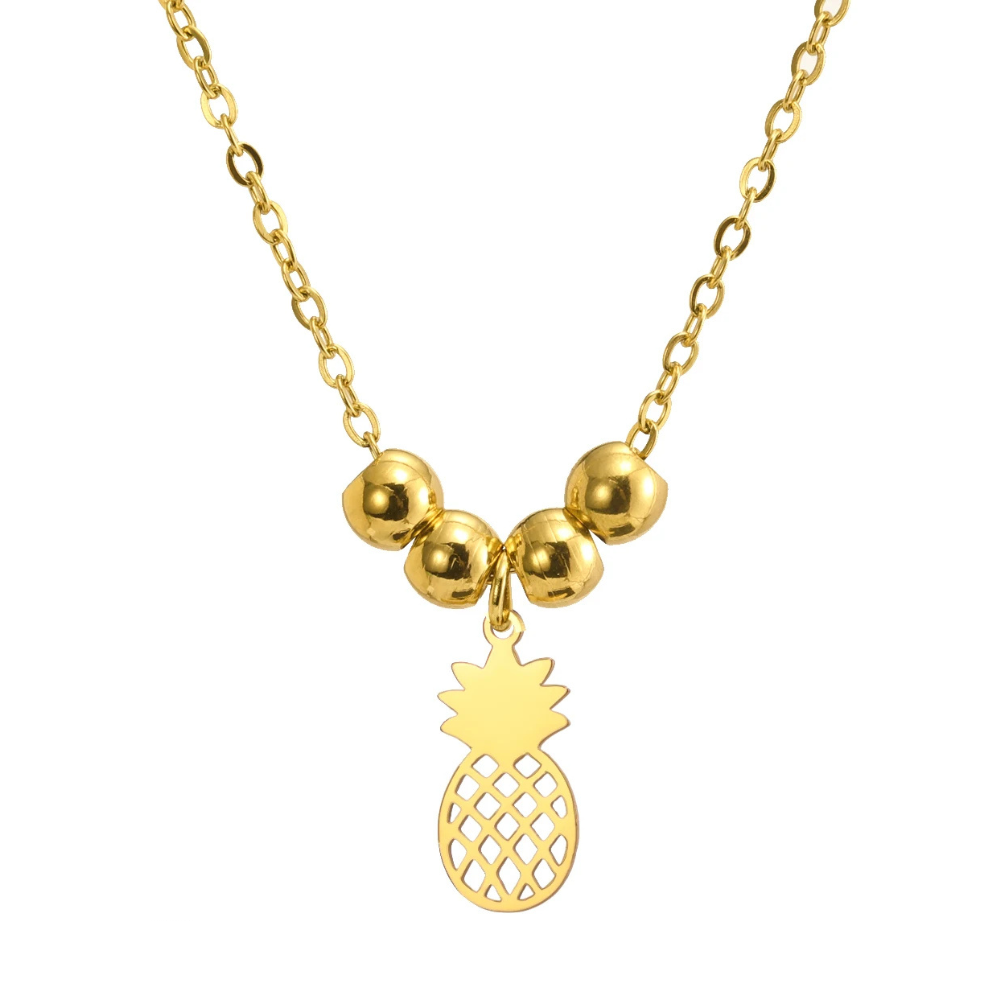 Collier Ananas et Perles