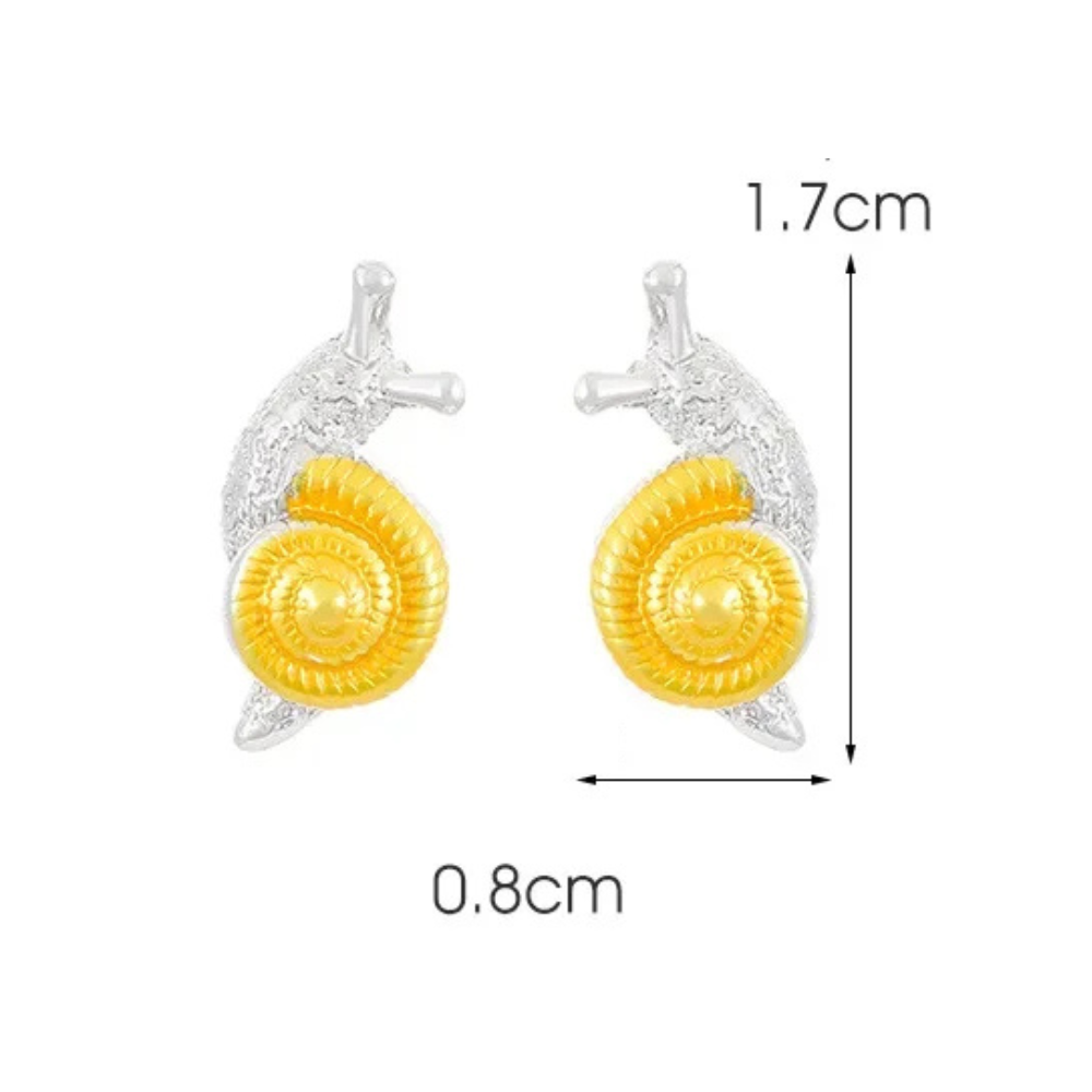 Boucles d'Oreilles Escargot acier